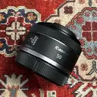 للبيع عدسة كانون 50 ملم RF فتحه 1.8