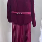 فستان مخمل احمر