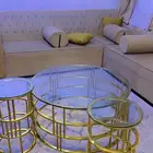 كنب حرف ال مع الطاولات