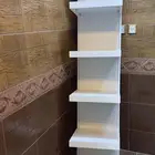 ارفف لون ابيض بالطول