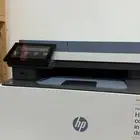 طابعة ليزر ملون HP   شبه جديدة ونظيفة