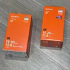 عدسات كاميرات sonyسوني فل فريم 90mm و 20mm