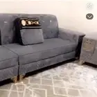 كنب ثلاث قطع كل وحده طولها مترين نظيفه