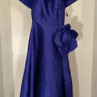 فستان سهره لونه ازرق بمقاس xs غير مستخدم