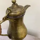 بريق نحاس قديم ودله تراث عليه ختم التراث الدمشقي ممتاز