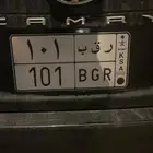 لوحة مميزه معنى (ر ق ب ) وقفل وترمز لقبيلة العجمان 101