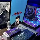 ماوس وكيبورد ومايك وماوس باد بقراطيسها وكاله ولا استعملت