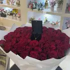 باقه 100 ورده احمر