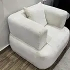 كرسيين مفرد للبيع ابيض