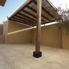 مظلات خشب مع خيزران