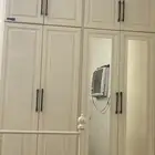 دولاب ألمنيوم جديد وسرير ايكيا