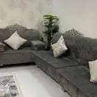 كنب رمادي للبيع للتواصل