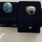 خاتم فيروز نشابوري وخاتم زمرد