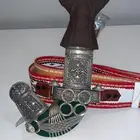 خنجر - قديمية - جنبية صب فضة قرن طبيعي