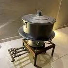 قز كبير موقد للذبايح   مع قدر