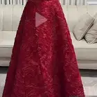 فستان أحمر سواريه استعمال مرتين ونظيف