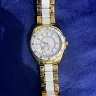 ساعة GC اصليه ذهبي وابيض