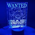 مصباح لوفي  لوحة إضاءة ثلاثية الأبعاد