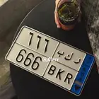 لوحة مميزة نقل خاص ركب 666 BKR 666