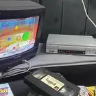تلفزيون سوني 16 بوصة مع جهاز مشغل فيديو LG نوع الشريط VHS