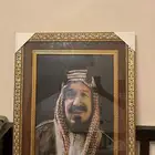 لوحة صورت ألملك عبدالعزيز