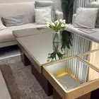 طاولة كبير مع اربع طاولات للخدمه للبيع