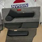 قماش ابواب بترول رصاصي مشجر