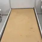 سرير ابيض طويل ومرتب بسعر جميل جدا