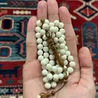 سبحة عظام جمل مطع مة بخشب الكوك   فاخرة وتمسك الريحة