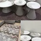 فرشة بطاولاتها رخام