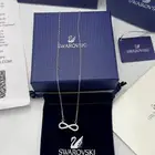 سلسال عنق نسائي سوار فسكي مع الملحقات