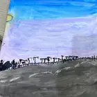 لوحة فنية رسم فني الحد300