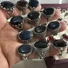 خواتم فضة عيار 925 بأحجار عقيق