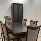 للبيع   طاولة طعام مع 6 كراسي   دولاب اواني