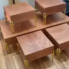 طاولة كبيره مع 4 طاولات خدمة