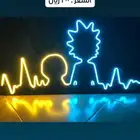 لوحة ليد نيون Rick and Morty