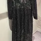 فستان اسود _ انلبس مره وحده_ مقاسهL