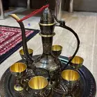 طقم نحاس صافي و مشروط قديم شغل يدوي