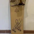 عربية اطفال زرقاء جديدة بكرتونها