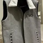 سديريه شتويه قلاب بتطزير ولونين رصاصي و أسود فرو