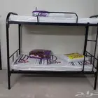 متوفر لدينا اسره حديد دور دورين مراتب   سرير دورين  الطول