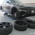 رش جنوط. مسح ماسي.لحام وتعديل الجنوط