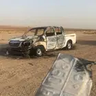 هايلكس 2015 محروق الكبوت والبيبان الباقي سليم