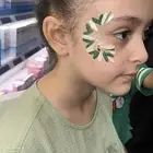 رسم وجه نقش حناء وصبغه اسود