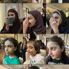 رسم على الوجه لليوم الوطني