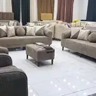 كنب مودرن 11نفر الاهبه الجديد ثلاث كبير وثنين كرسي