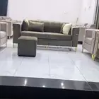 كنب جديد سفنج دلوب مكوان من خمسه قطع