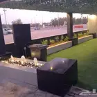 تنسيق حدائق شلالات نوفير مظلات