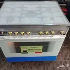 فرن بيو مستقدم نظيف لون ابيض اصل جليم غاز ايطالي 100