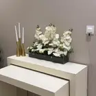 طاولات مدخل استقبال حفله ورد اكريلك